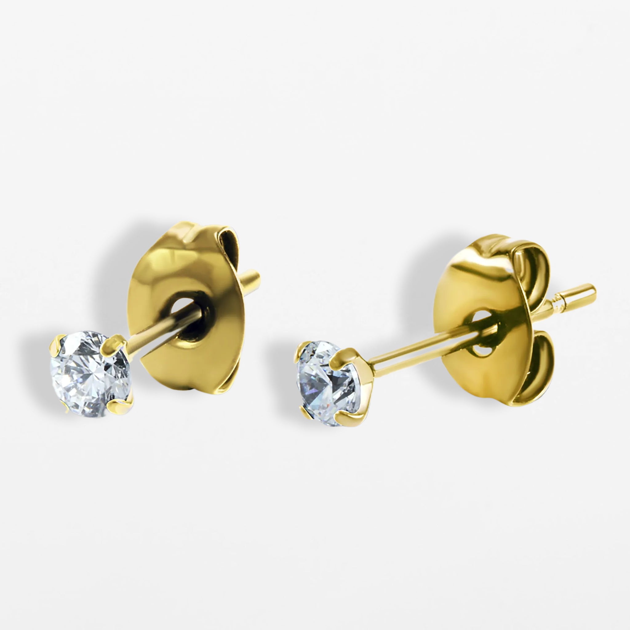 Titan Ohrstecker mit Zirkonia Stein Baby