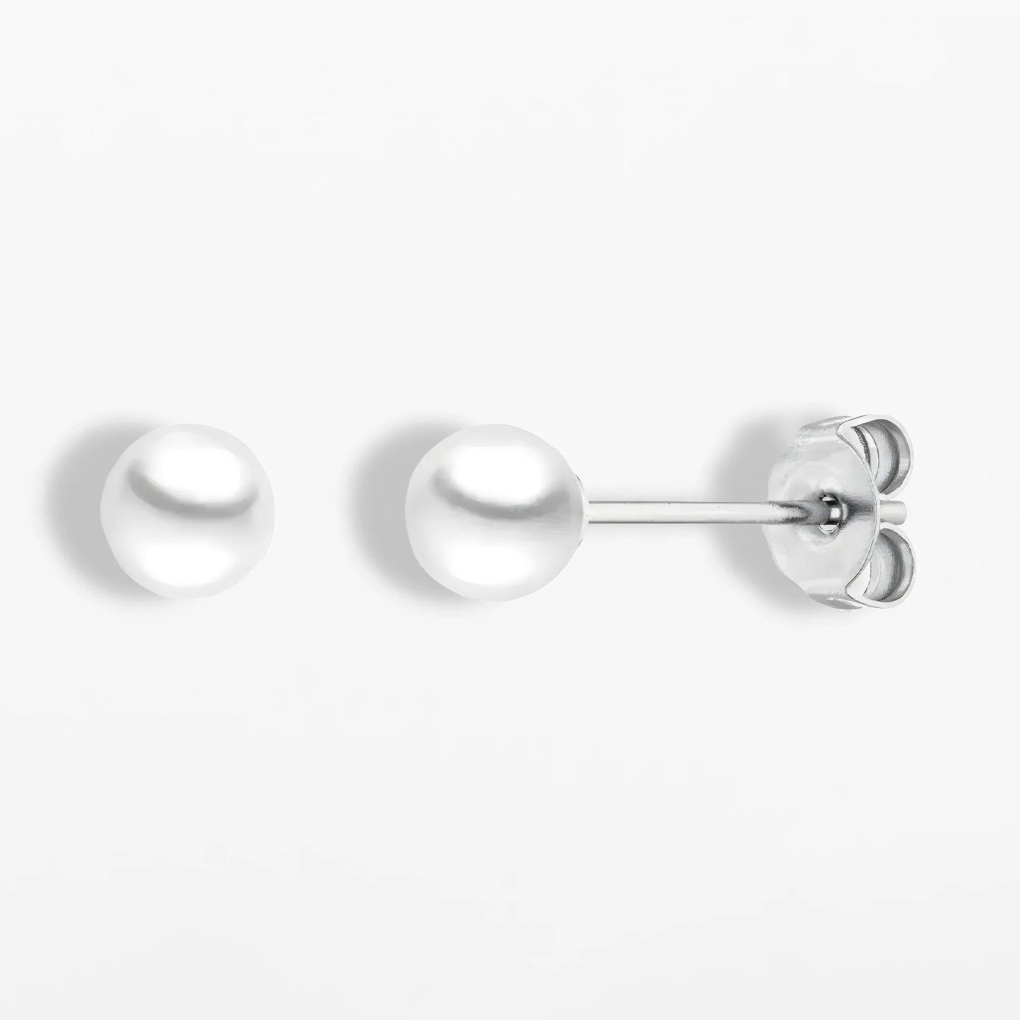Titan Ohrstecker mit Perle Mini