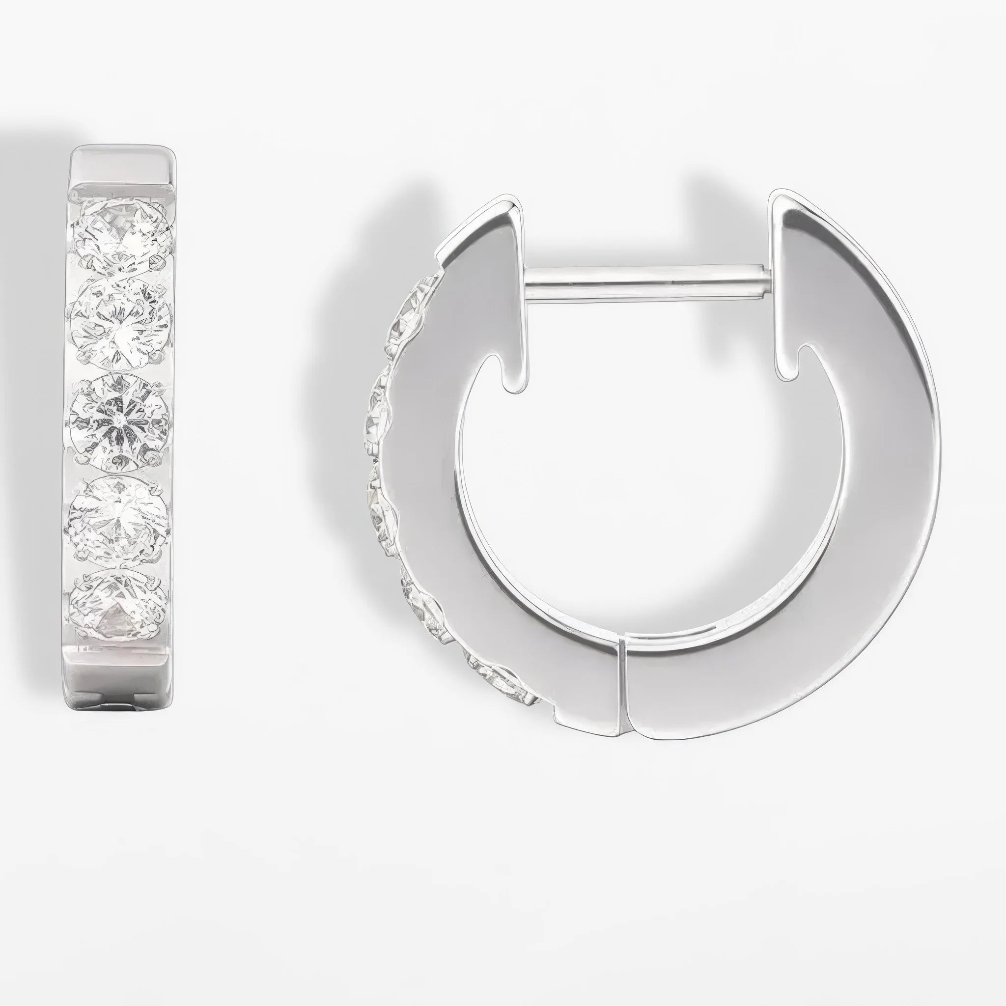 Titan Huggie Mini – Pavé Zirkonia