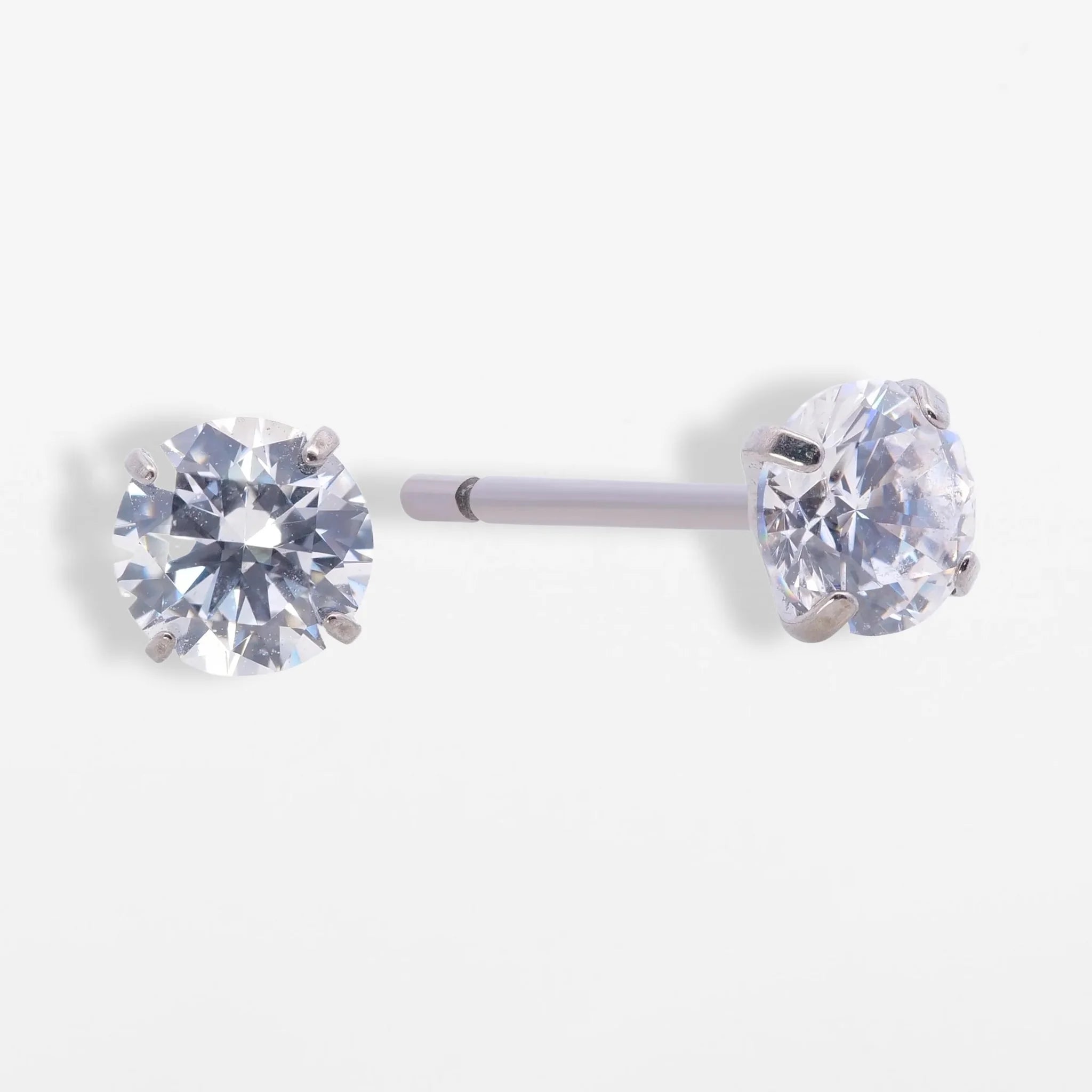 Titan Ohrstecker mit Zirkonia Stein Mini