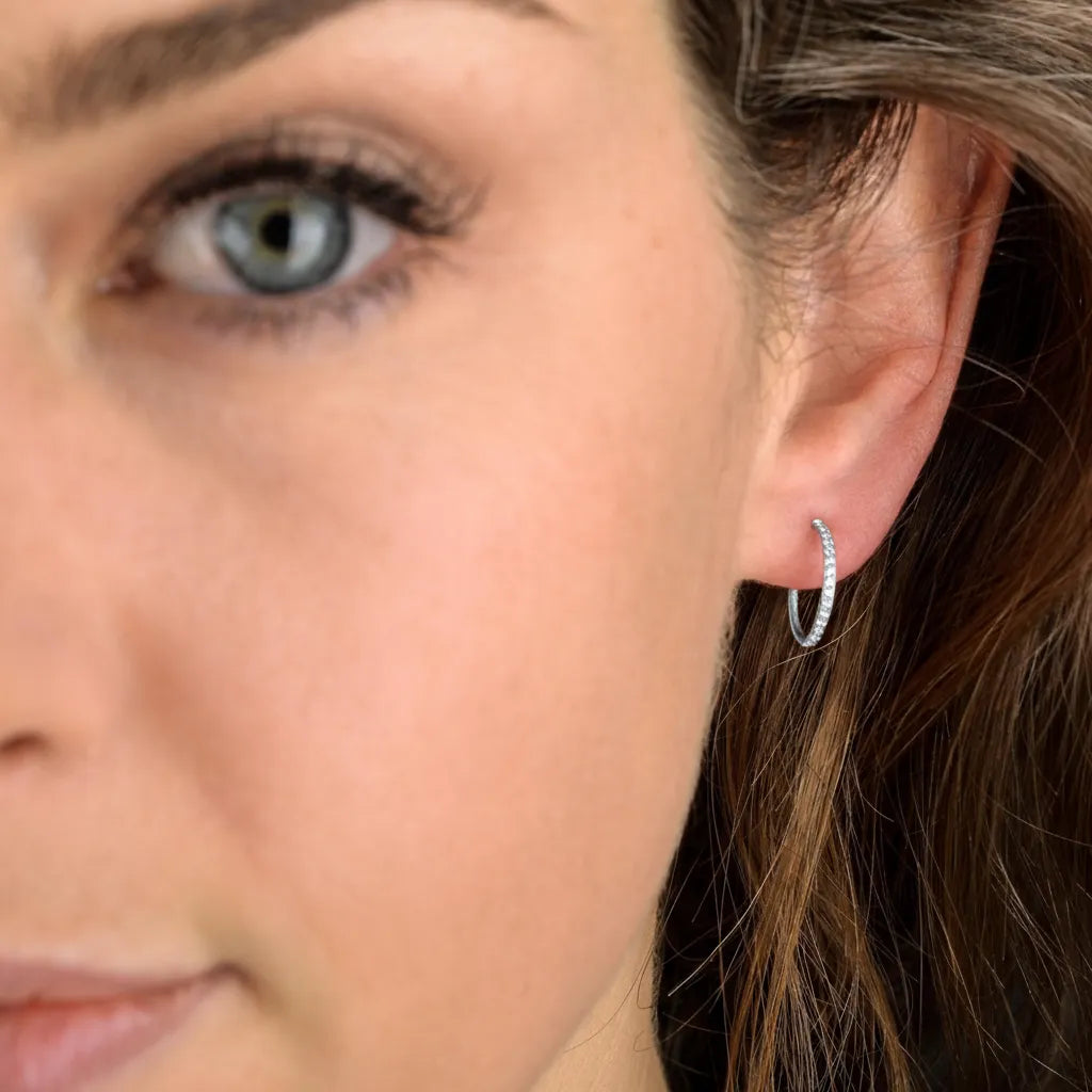 Titan Segmentring Crystal Clicker filigran (einzelnes Piercing)