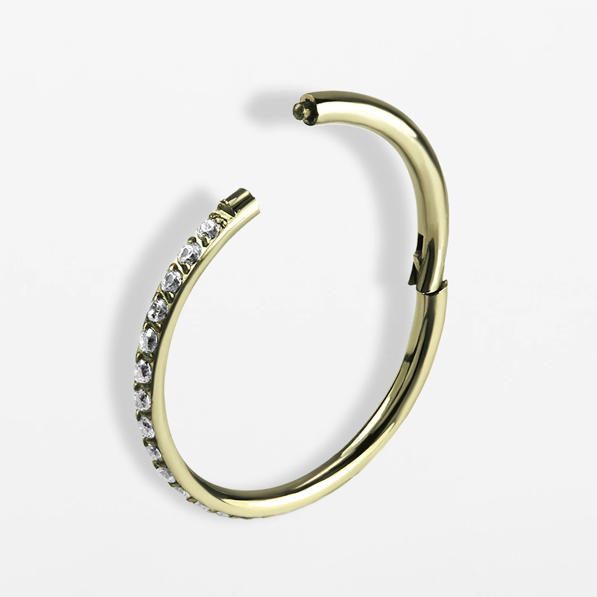 Titan Segmentring Crystal Clicker filigran (einzelnes Piercing)