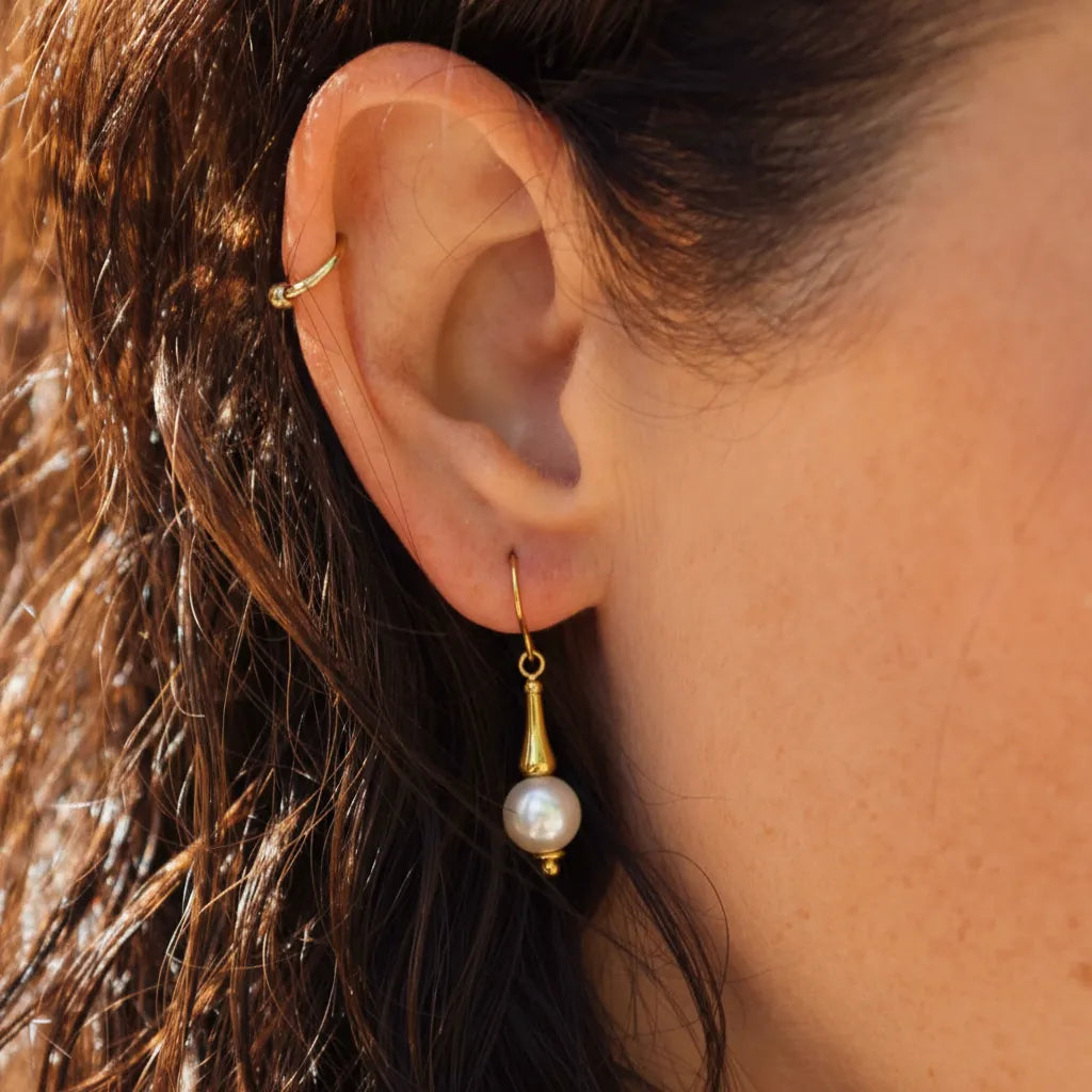 Titan Ohrhänger mit Perle Swarovski®