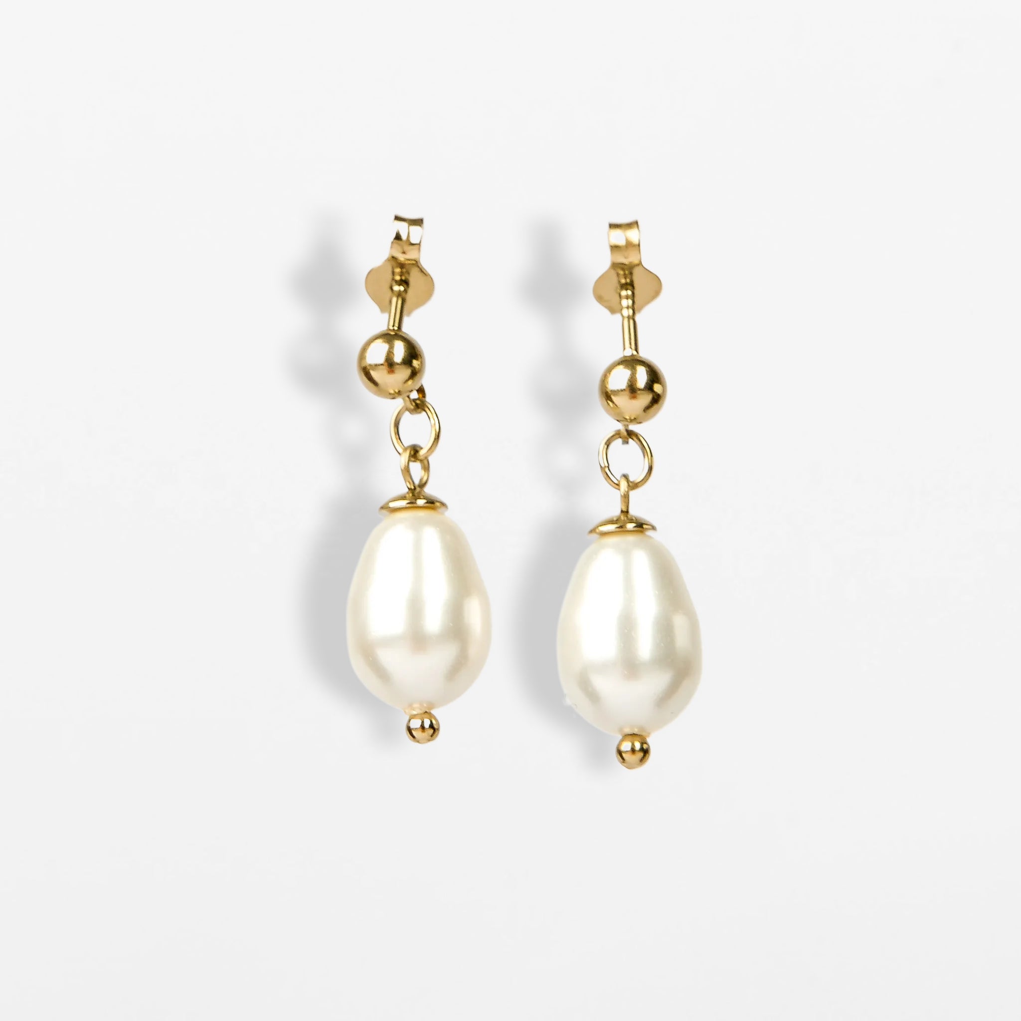 Titan Ohrstecker mit Barockperle Swarovski®