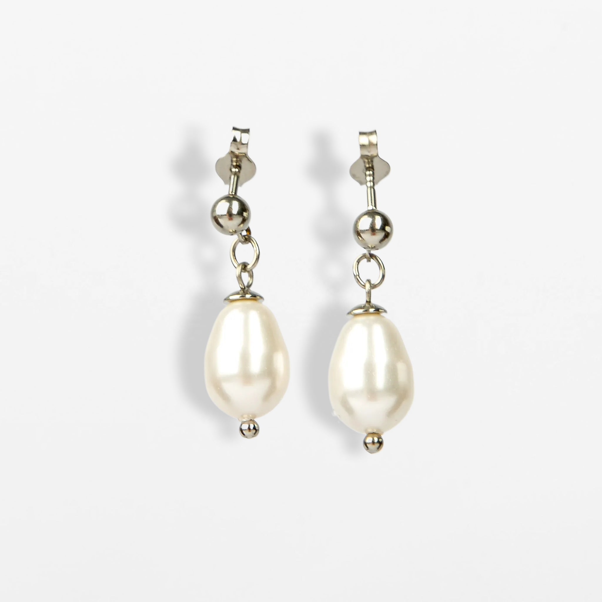 Titan Ohrstecker mit Barockperle Swarovski®