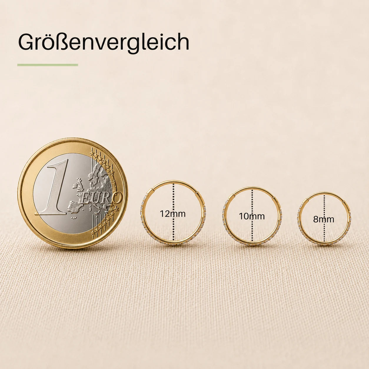 Titan Creolen Set – Pavé Slim