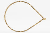 Figarokette aus Chirurgenstahl in Gold von nonu.Berlin - Gesamtansicht liegend