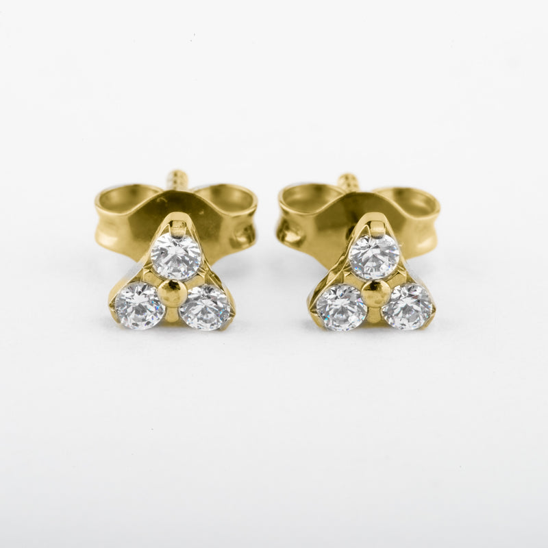 Titan Ohrstecker Trio Zirkonia Swarovski®