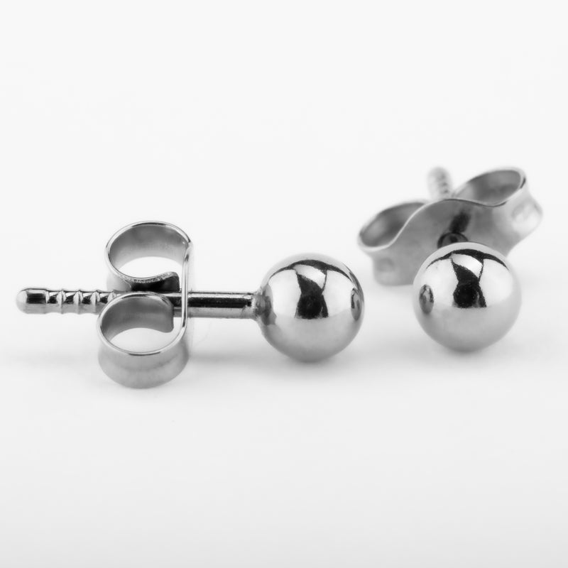 Titan Ohrstecker Kugel